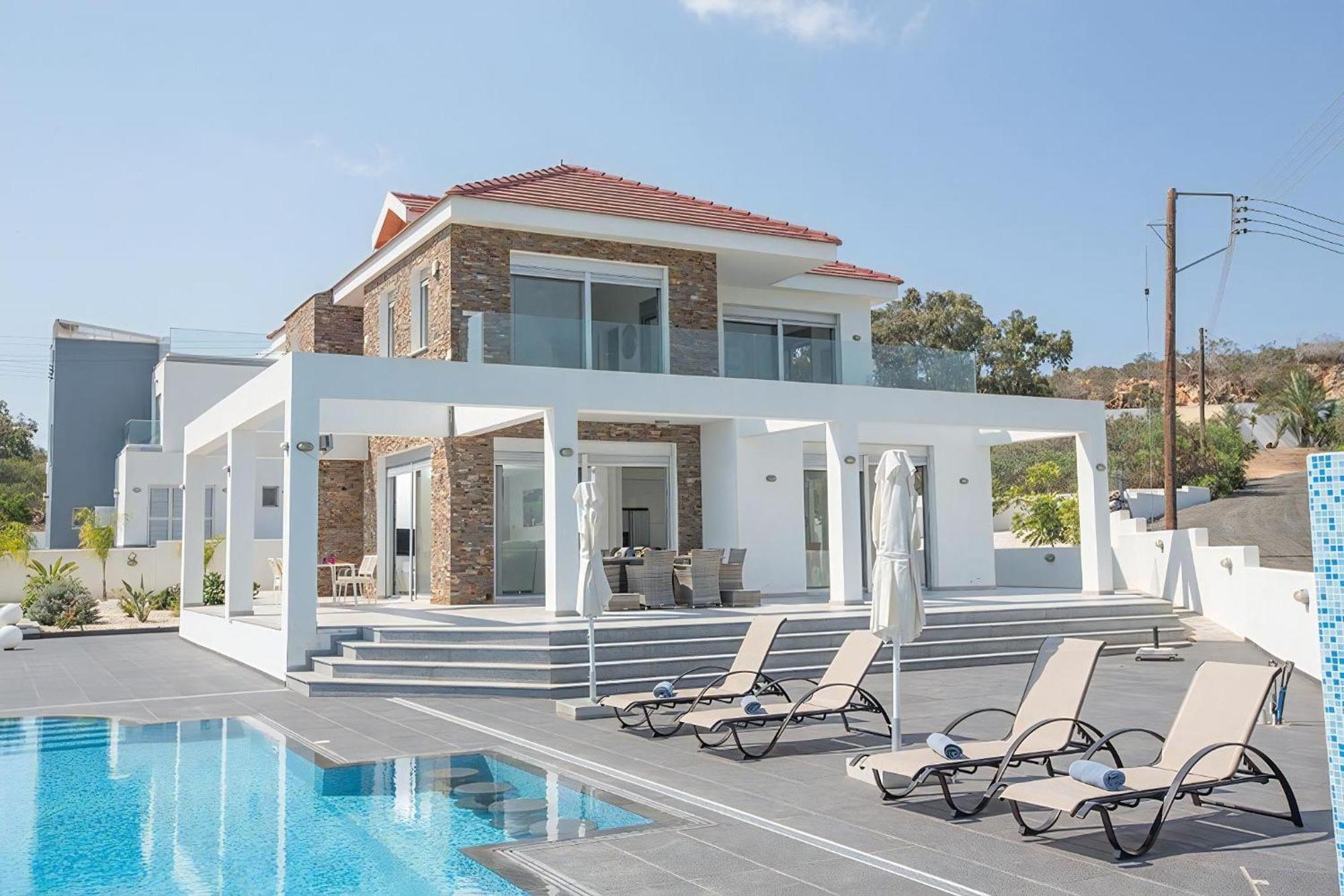 Villa Protara Chrysos - Beautiful 5 Bedroom Protaras Villa - Walking Distance To Fig Tree Bay Eksteriør billede